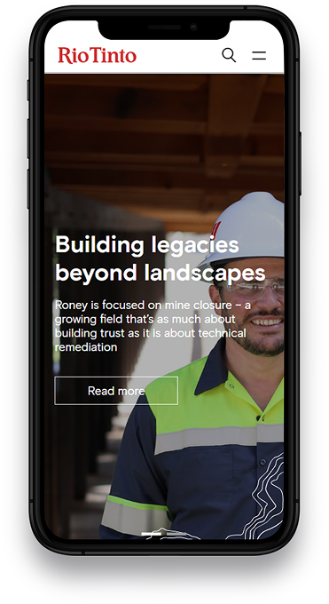 Rio Tinto Mobile Version