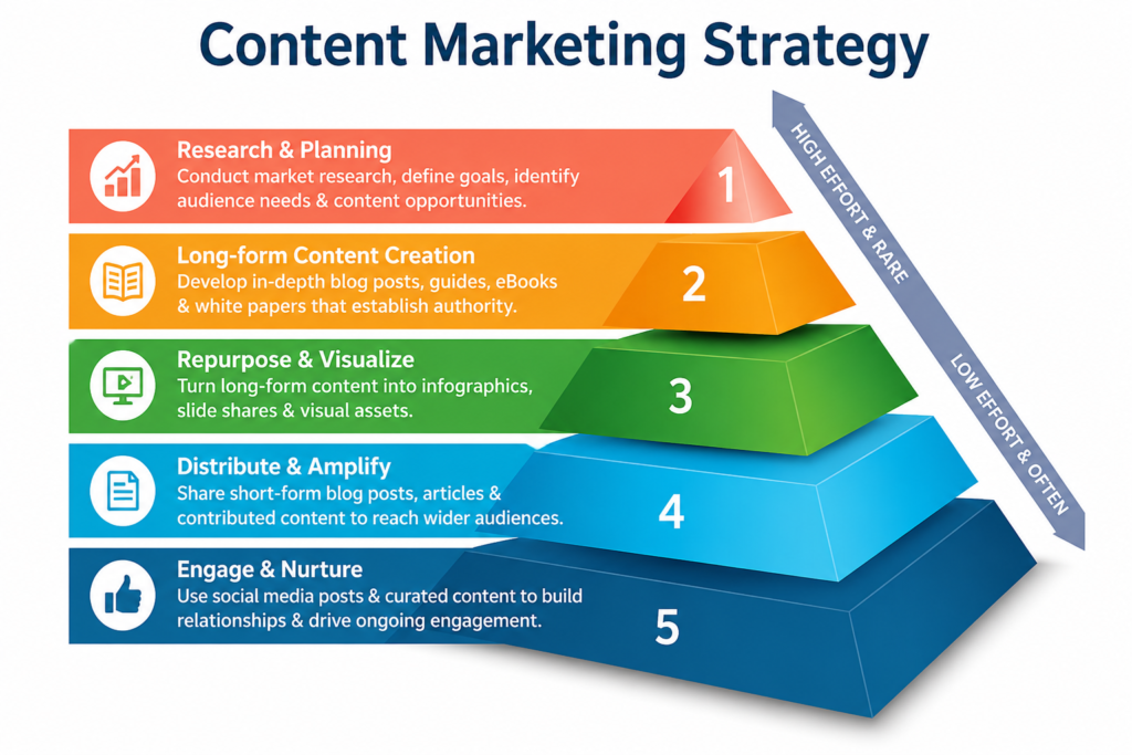 content marketing strategy pyramid